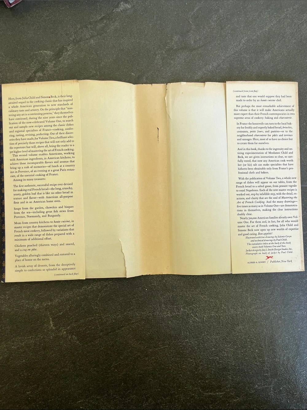 1st Edition MASTERING THE ART OF FRENCH COOKING JULIA CHILD VOLUME TWO 1970